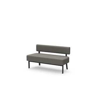 Frame siddebænk med ryglæn 2-pers.