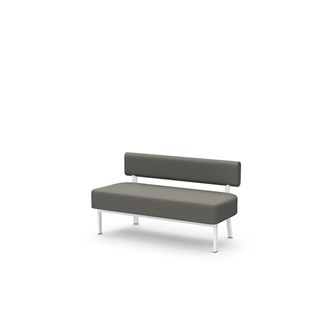 Frame siddebænk med ryglæn 2-pers.