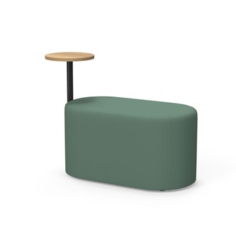 Frame siddepuf med sidebord