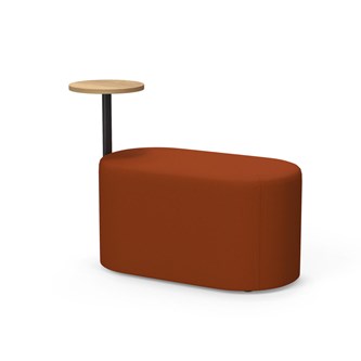 Frame siddepuf med sidebord