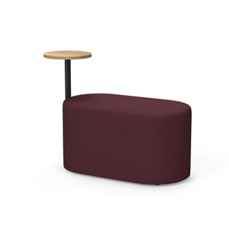 Frame siddepuf med sidebord