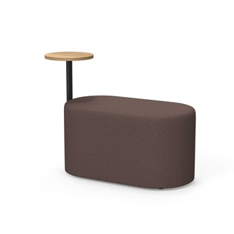 Frame siddepuf med sidebord