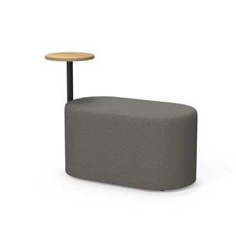 Frame siddepuf med sidebord