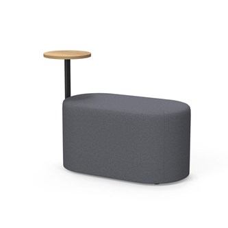 Frame siddepuf med sidebord