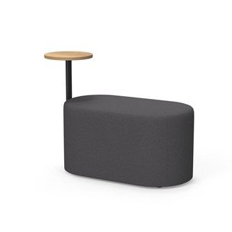 Frame siddepuf med sidebord