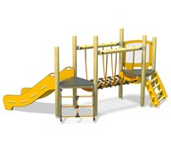 Peeku aktivitetstårn med tovbro