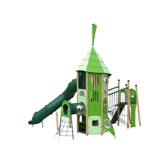 Klinten legetårn med hængebro