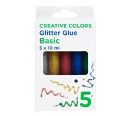 Panduro glitterlim 5x10 ml