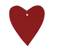 Gaveetiket rødt hjerte 24-pak