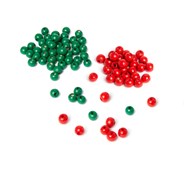 Træperler julmix 10 mm