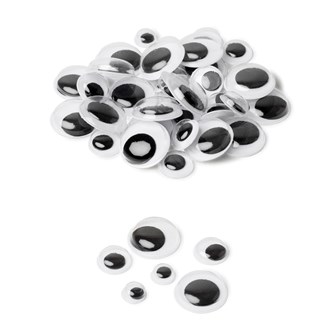 Plastøjne bevægelige og selvklæbende 1100 stk.