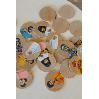 Vendespil ansigter og følelser