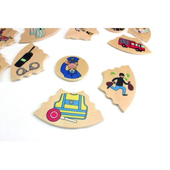 Rundt lag-på-lag-puslespil – erhverv