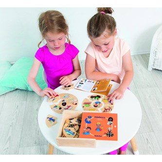 Rundt lag-på-lag-puslespil – erhverv