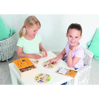 Rundt lag-på-lag-puslespil – følelser