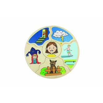 Rundt lag-på-lag-puslespil – følelser