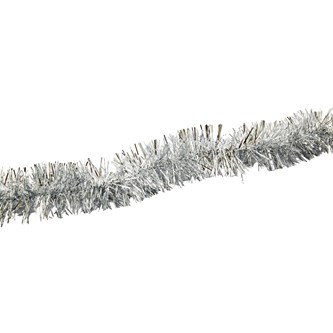 Glitterguirlande 2 m sølv