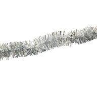 Glitterguirlande 2 m sølv