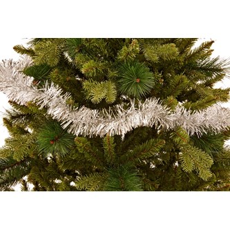 Glitterguirlande 2 m sølv