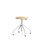 Altudo taburet gas finer sh 46-56 cm, m/glidefødder sølv