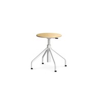 Altudo taburet gas finer sh 46-56 cm, m/glidefødder sølv