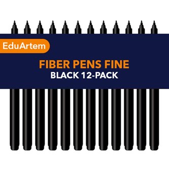 Fiberpenne EduArtem Fine 12-pak sort