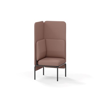 Adapt hjørnemodul høj ryg, sh45 h128 cm