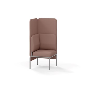 Adapt hjørnemodul høj ryg, sh45 h128 cm