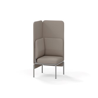 Adapt hjørnemodul høj ryg, sh45 h128 cm