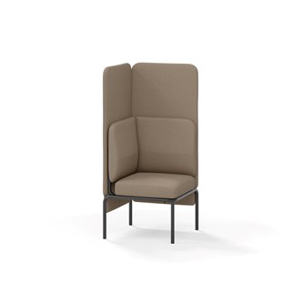 Adapt hjørnemodul høj ryg, sh45 h128 cm