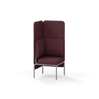 Adapt hjørnemodul høj ryg, sh45 h128 cm