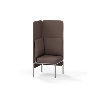Adapt hjørnemodul høj ryg, sh45 h128 cm