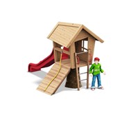 Bysen træhus med rutsjebane