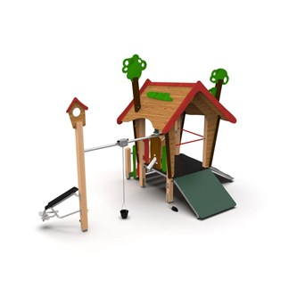 Trollskoven legehus med sandkasse