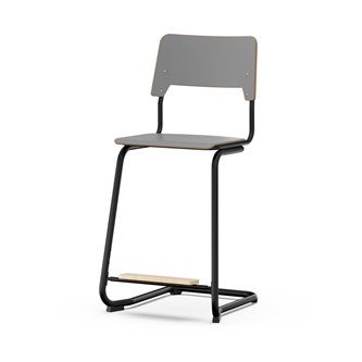 Como stol FSC C-stel sh 65 cm mellem sæde sort stel