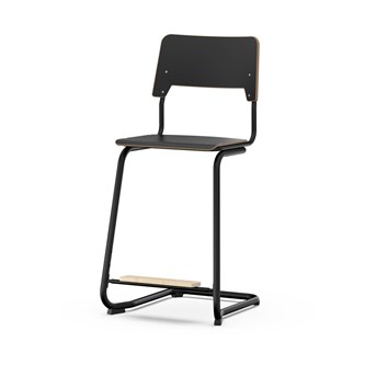 Como stol FSC C-stel sh 65 cm mellem sæde sort stel