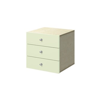 Kubus skuffe med knop