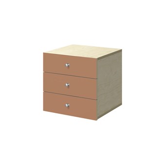 Kubus skuffe med knop