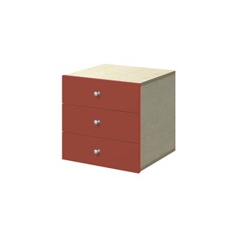 Kubus skuffe med knop