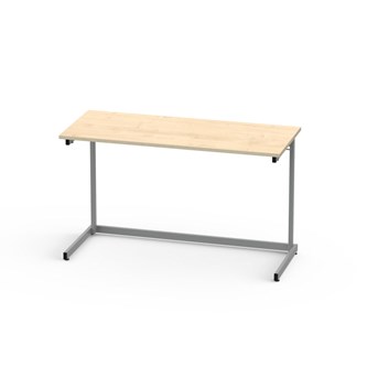 Lex bord FSC laminat 120x50 cm sølv