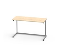 Lex bord FSC laminat 120x50 cm sølv