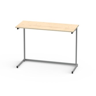 Lex bord FSC laminat 120x50 cm sølv