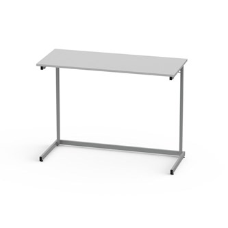 Lex bord FSC laminat 120x50 cm sølv