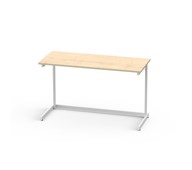 Lex bord FSC laminat 120x50 cm hvid