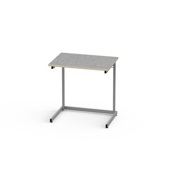 Lex bord akustik linoleum 70x50 cm sølv