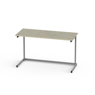 Lex bord akustik linoleum 120x50 cm sølv