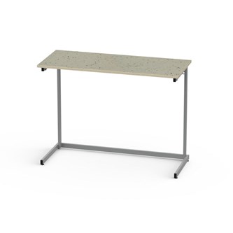 Lex bord akustik linoleum 120x50 cm sølv