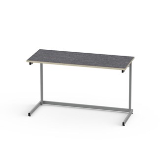 Lex bord akustik linoleum 120x50 cm sølv