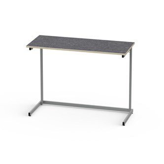 Lex bord akustik linoleum 120x50 cm sølv