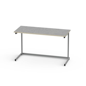 Lex bord akustik linoleum 120x50 cm sølv